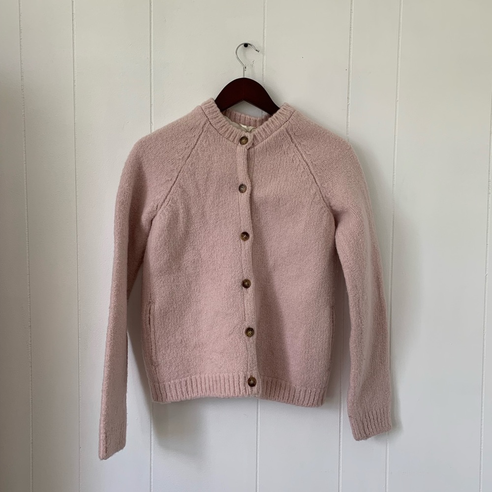 Margiela Shrunken Wool Chunky Pale Pink Sweater S